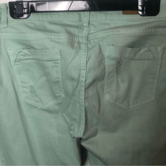 Zara Core Denim Trafaluc Collection Womens Slim Skinny Jeans Green Size 8 - Picture 3 of 9